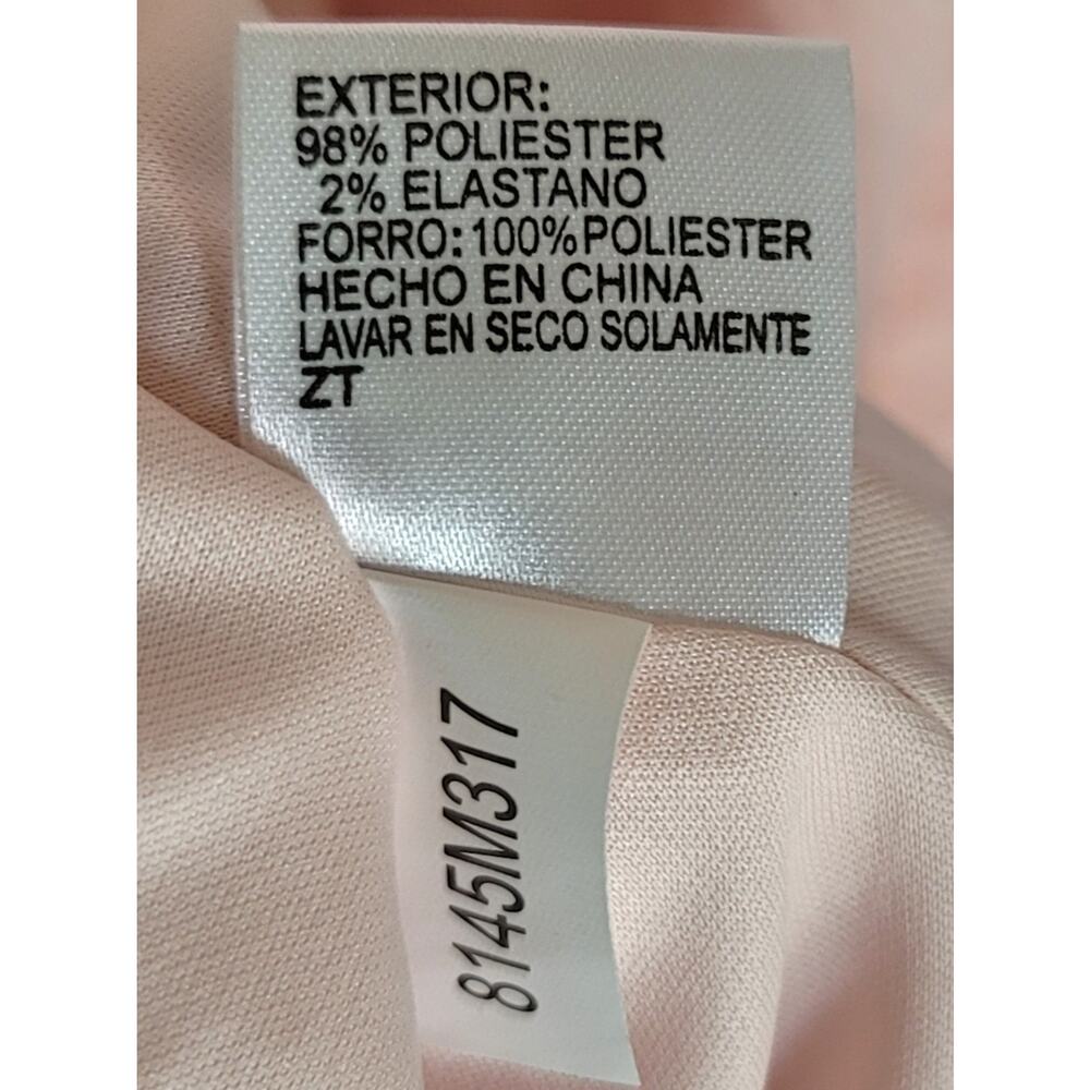 NWT Prescot & York Fit & Flare Mollie Peachy Rose Textured Dress Womens Size 8 - Picture 12 of 12
